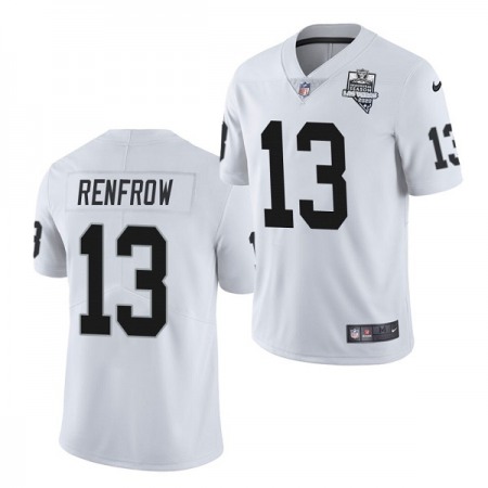 Men's Las Vegas Raiders #13 Hunter Renfrow White 2020 Inaugural Season Vapor Limited Stitched Jersey