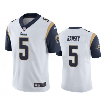 Men's Los Angeles Rams #5 Jalen Ramsey White Vapor Untouchable Limited Stitched Jersey