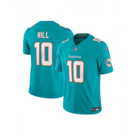 Men's Miami Dolphins #10 Tyreek Hill Aqua 2023 F.U.S.E Vapor Limited Stitched Football Jersey