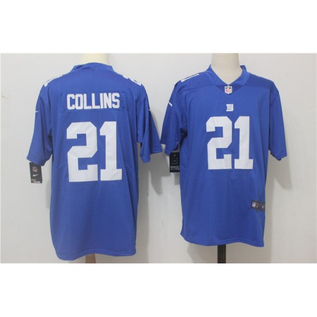 Men's Nike New York Giants #21 Landon Collins Royal Blue Team Color Stitched NFL Vapor Untouchable Limited Jersey