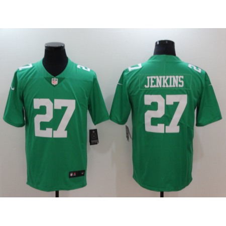 Men's Philadelphia Eagles #27 Malcolm Jenkins Green Throwback Vapor Untouchable Limited Stitched NFL Jersey