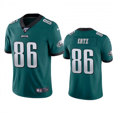 Men's Philadelphia Eagles #86 Zach Ertz Green 2019 100th Season Vapor Untouchable Limited Stitched NFL Jersey