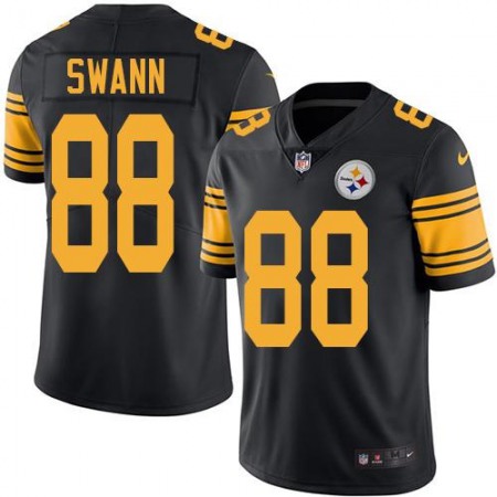 Nike Steelers #88 Lynn Swann Black Men's Stitched NFL Limited Rush Jersey