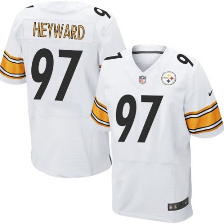 Nike Steelers #97 Cameron Heyward White Men's Stitched NFL Elite Jersey