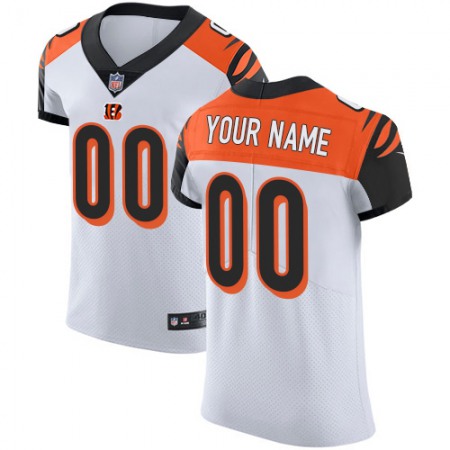 Men's Cincinnati Bengals White Vapor Untouchable Custom Elite NFL Stitched Jersey