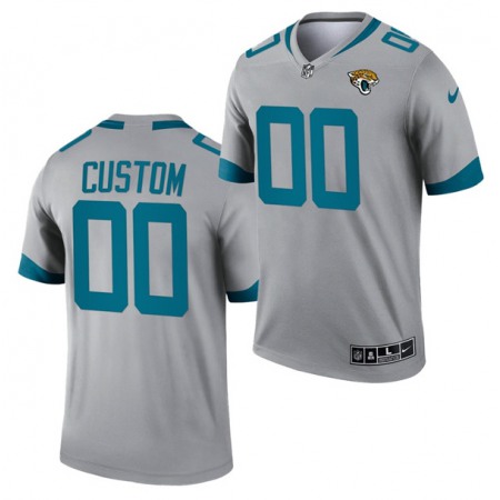 Men's Jacksonville Jaguars ACTIVE PLAYER Custom 2021 Silver Inverted Legend Stitched Jersey