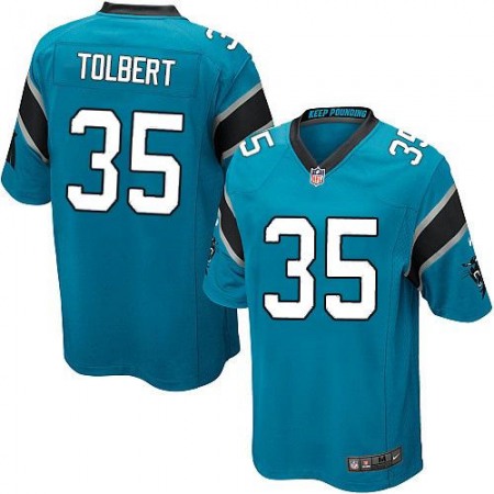 Nike Panthers #35 Mike Tolbert Blue Alternate Youth Stitched NFL Elite Jersey