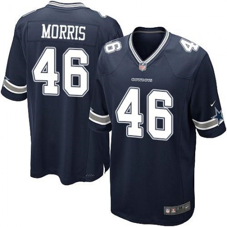 Nike Cowboys #46 Alfred Morris Navy Blue Team Color Youth Stitched NFL Elite Jersey