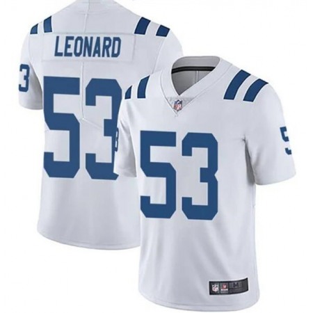 Youth Indianapolis Colts #53 Darius Leonard White Vapor Untouchable Limited Stitched Football Jersey