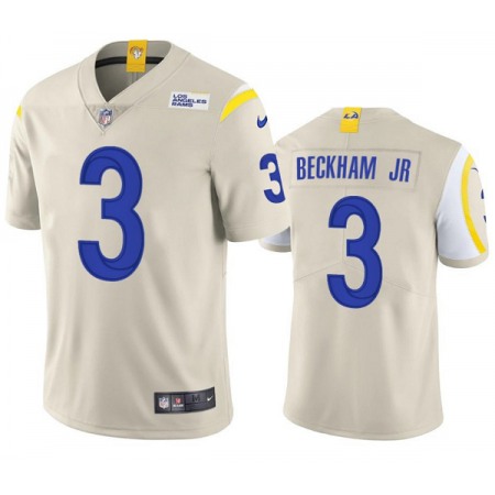 Youth Los Angeles Rams #3 Odell Beckham Jr. Bone Vapor Untouchable Limited Stitched Jersey