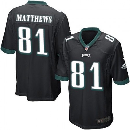 Nike Eagles #81 Jordan Matthews Black Alternate Youth Stitched NFL New Elite Jersey