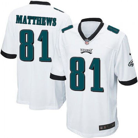 Nike Eagles #81 Jordan Matthews White Youth Stitched NFL New Elite Jersey