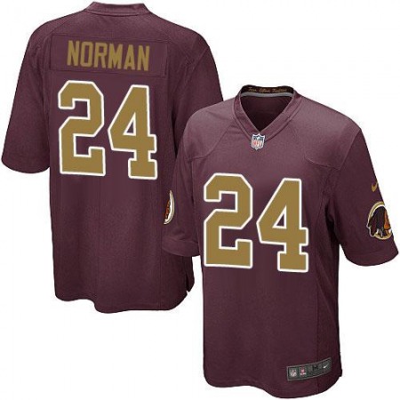 Nike Redskins #24 Josh Norman Burgundy Red Alternate Youth Stitched NFL Elite Jersey