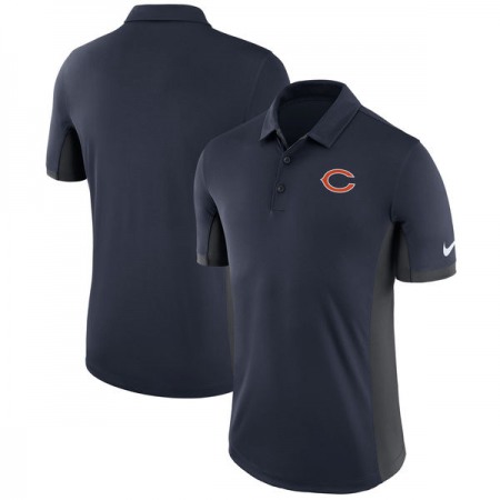 Men's Chicago Bears Nike Navy Evergreen Polo