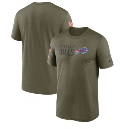 Men's Buffalo Bills Olive 2022 Salute to Service Legend Team T-Shirt