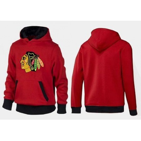 Chicago Blackhawks Pullover Hoodie Red & Black