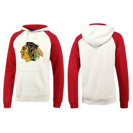 Chicago Blackhawks Pullover Hoodie White & Red