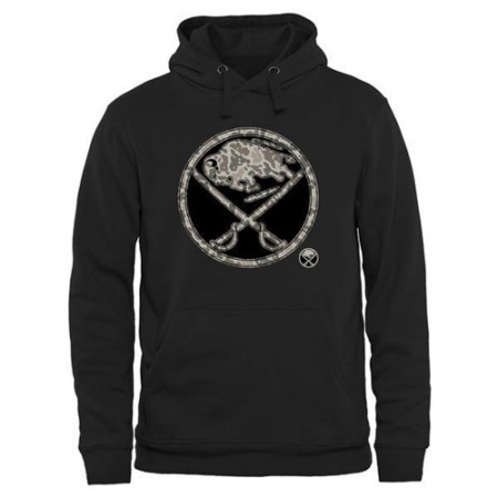 Men's Buffalo Sabres Black Rink Warrior Pullover Hoodie