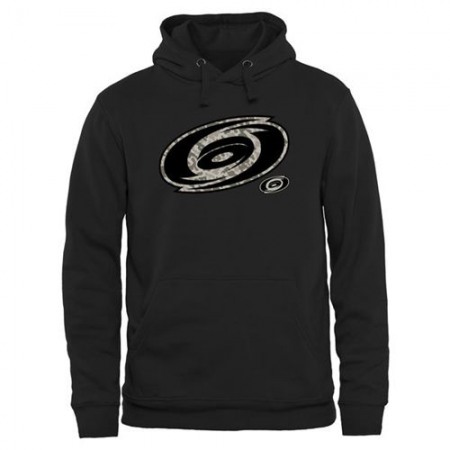 Men's Carolina Hurricanes Black Rink Warrior Pullover Hoodie