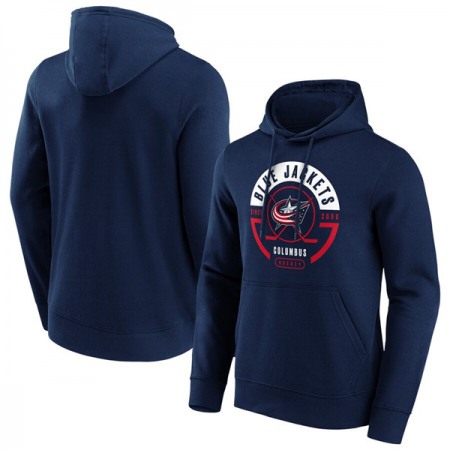 Men's Columbus Blue Jackets Navy Block Party Hoodie