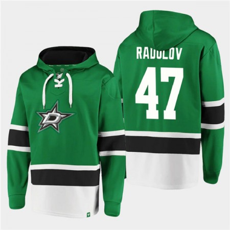 Men's Dallas Stars #47 Alexander Radulov Green Ageless Must-Have Lace-Up Pullover Hoodie