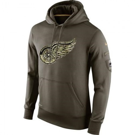 Men's Detroit Red Wings Nike Salute To Service NHL Hoodie