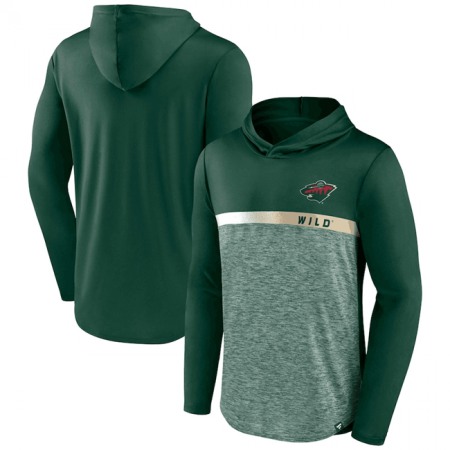 Men's Minnesota Wild Green Podium Defender Pullover Hoodie