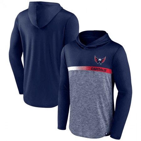 Men's Washington Capitals Black Podium Defender Pullover Hoodie