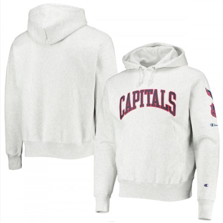 Men's Washington Capitals Champion Gray O&B Capsule II Pullover Hoodie