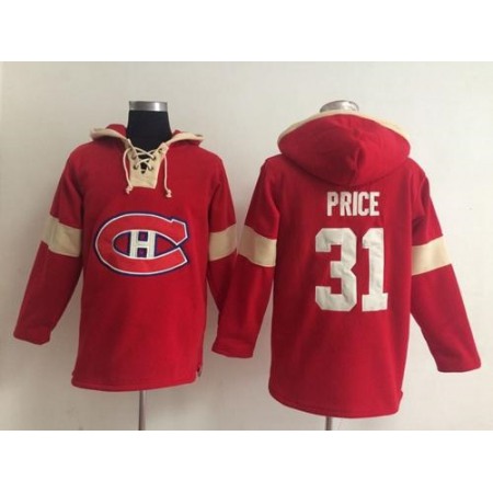 Montreal Canadiens #31 Carey Price Red Pullover NHL Hoodie