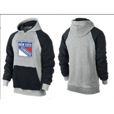 New York Rangers Pullover Hoodie Grey & Black