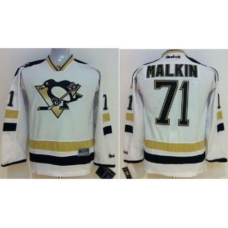 Penguins #71 Evgeni Malkin White 2014 Stadium Series Stitched Youth NHL Jersey