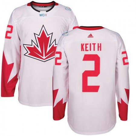 Team Canada #2 Duncan Keith White 2016 World Cup Stitched Youth NHL Jersey