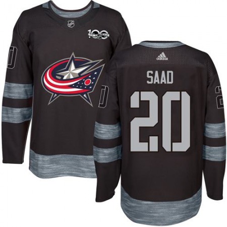 Blue Jackets #20 Brandon Saad Black 1917-2017 100th Anniversary Stitched NHL Jersey