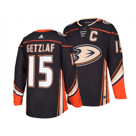 Men's Adidas Anaheim Ducks #15 Ryan Getzlaf Black Stitched NHL Jersey