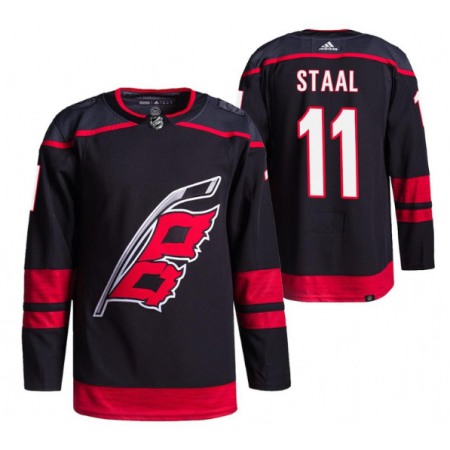 Men's Carolina Hurricanes #11 Jordan Staal Black Breakaway Alternate Pro Stitched Jersey