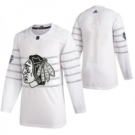 Men's Chicago Blackhawks Blank 2020 White All-Star Stitched Jersey