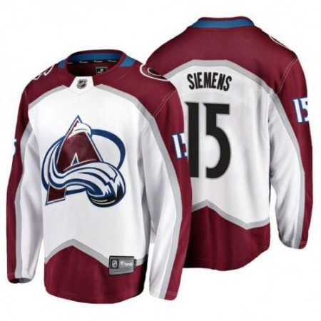 Men's Colorado Avalanche #15 Duncan Siemens White Stitched Jersey