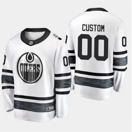 Men's Edmonton Oilers Custom 2019 NHL All Star White Stitched Jersey