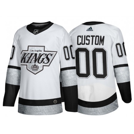 Men's Los Angeles Kings Active Player Custom White Throwback Stitched Jersey