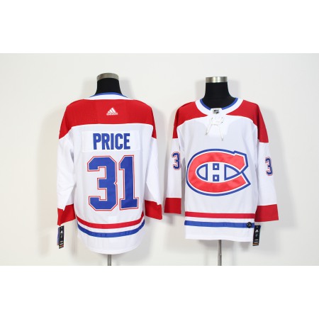 Men's Adidas Montreal Canadiens #31 Carey Price White Stitched NHL Jersey