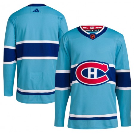 Men's Montreal Canadiens Blank Blue 2022-23 Reverse Retro Stitched Jersey