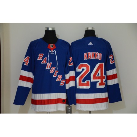 Men's New York Rangers #24 Kaapo Kakko Blue Breakaway Stitched NHL Jersey