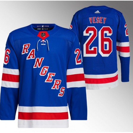 Men's New York Rangers #26 Jimmy Vesey Blue Stitched Jersey