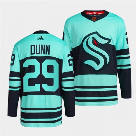 Men's Seattle Kraken #29 Vince Dunn Ice Blue 2022-23 Reverse Retro Stitched Jersey