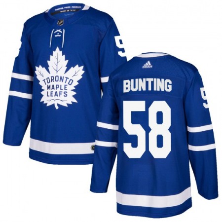 Men's Toronto Maple Leafs #58 Michael Bunting Blue Stitched Jersey