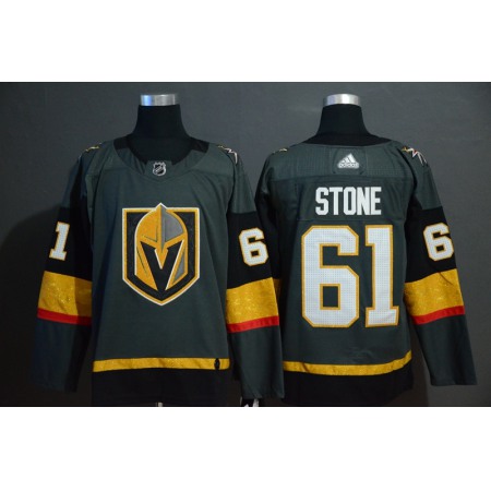 Men's Vegas Golden Knights #61 Mark Stone Grey Stitched NHL Jersey