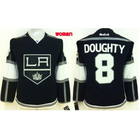 Kings #8 Drew Doughty Black Home Women's Stitched NHL Jersey