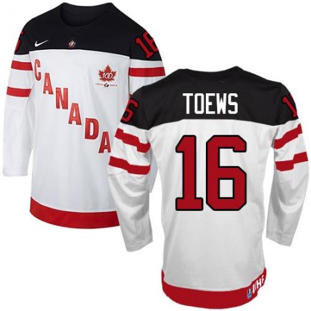 Olympic CA. #16 Jonathan Toews White 100th Anniversary Stitched NHL Jersey