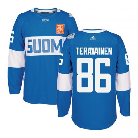 Team Finland #86 Teuvo Teravainen Blue 2016 World Cup Stitched NHL Jersey